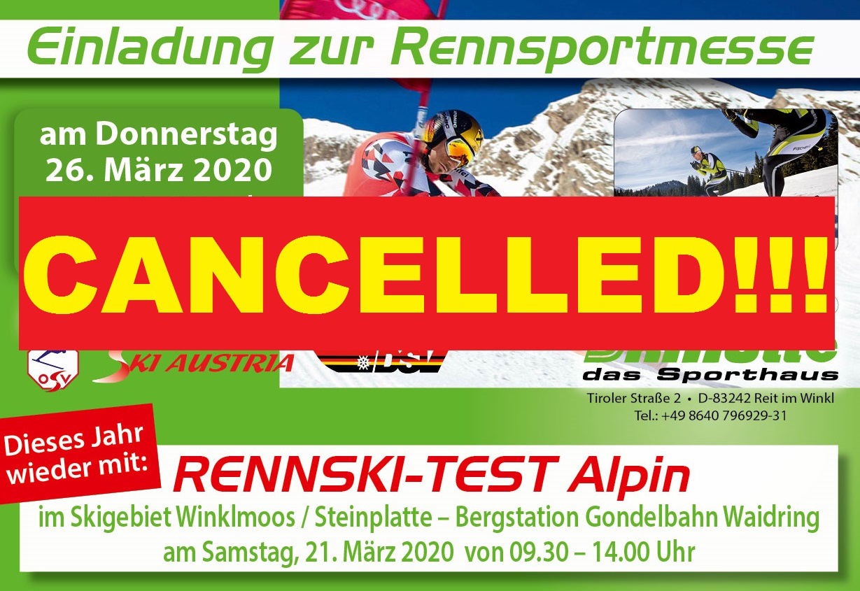 Rennsportmesse cancelled! Rennsportmesse cancelled!